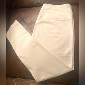 SUAVE Ivory/White Leggings, Size Large